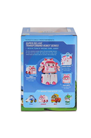Robocar Poli Büyük Transforming Robot AMBER( Sesli ve Işıklı ) Oyuncak Robocar Poli Amber