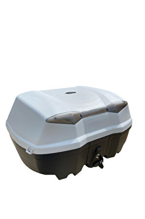 BİKE SKY Tien 52 Litre Motosiklet Arka Çantası Otomatik Kilit Sırt Dayamalı Gri