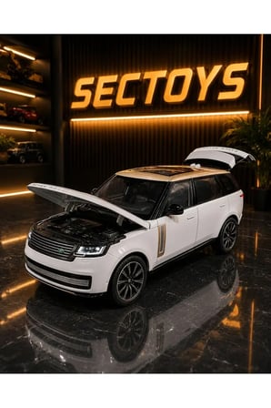 1:24 Range Rover SV 2022 Diecast Model Araba Sesli Işıklı Range Rover Model Araba Metal Komple