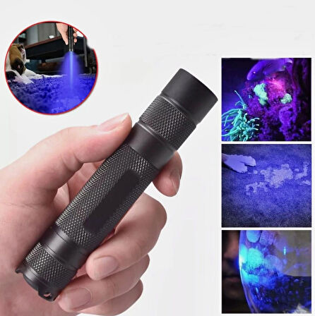 UV El Feneri 365 NM Dalga Boyu Doğal Taş Bakteri Ve Leke Tespiti Profesyonel Ultraviyole Aydınlatma