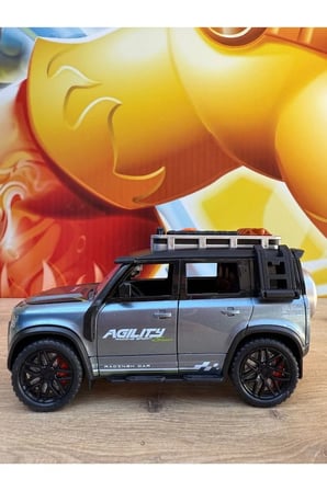 Land Rover Defender Arazi Arabası Müzikli Işıklı Lüks Jeep 17CM Kırılmaz Land Rover Araba