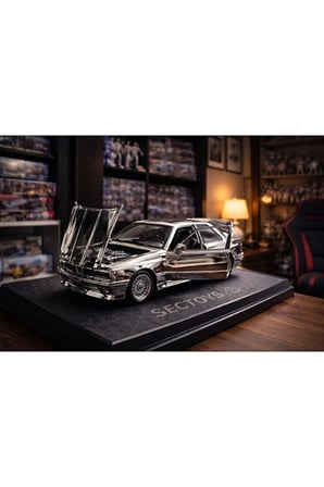 1988 BMW 3 SERIES M3 Parlak Gümüş (E30) BMW M3 WARSTEINER DİECAST ARABA BMW E30 MODEL