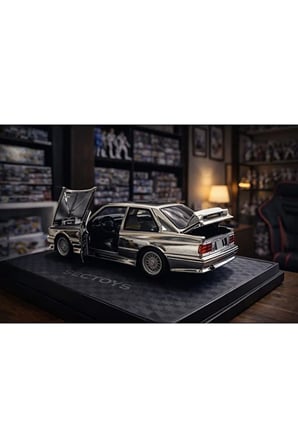 1988 BMW 3 SERIES M3 Parlak Gümüş (E30) BMW M3 WARSTEINER DİECAST ARABA BMW E30 MODEL