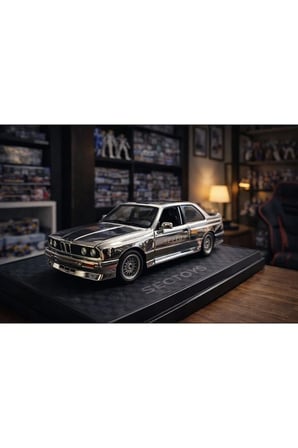 1988 BMW 3 SERIES M3 Parlak Gümüş (E30) BMW M3 WARSTEINER DİECAST ARABA BMW E30 MODEL