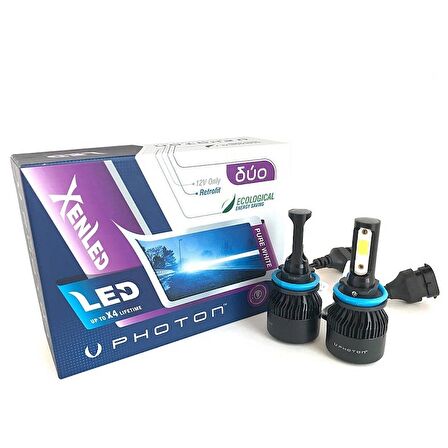 Duo Led Xenon Oto Sis Ampulü Beyaz H8-h11-h16 12v Led