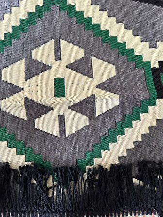 Şark Köşesi Kilim Halı Balkon ve Salon İçin Dekoratif Yıkanabilir Oturma Oda Halısı