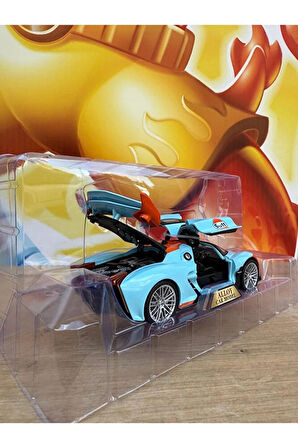 HONGQİ S9 Diecast Model Araba Sesli Işıklı Buhar Atar Kapıları Açılır Diecast Oyuncak Araba