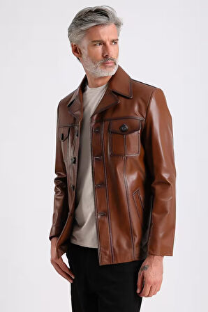 Ramos Erkek Safari Deri Mont