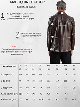 Ramos Erkek Safari Deri Mont