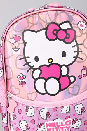 YENİ SEZON LİSANSLI HELLO KITTY'NIN PIRILTILI DÜNYASI ÖZEL KOLEKSİYON ANAOKUL ÇANTASI  