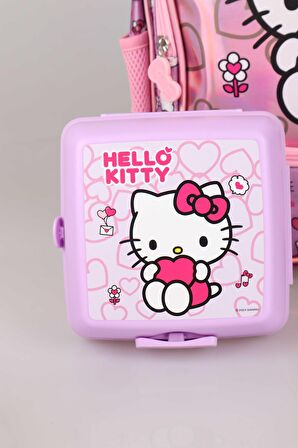 YENİ SEZON LİSANSLI HELLO KITTY'NIN PIRILTILI DÜNYASI ÖZEL KOLEKSİYON İLKOKUL ÇANTASI ,BESLENME KABI VE TRITAN MATARA SETİ