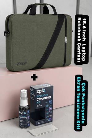 Classone XYZ-T27 15.6 Inch Macbook Laptop Notebook Çantası + Zolx Çok Fonksiyonlu Ekran Temizleme Se