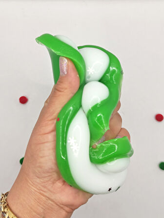 Dev Pati Squishy Taba Squishy Kedi Pati Sıkma 14 cm Pullu Pati Sukuşi - Yeşil
