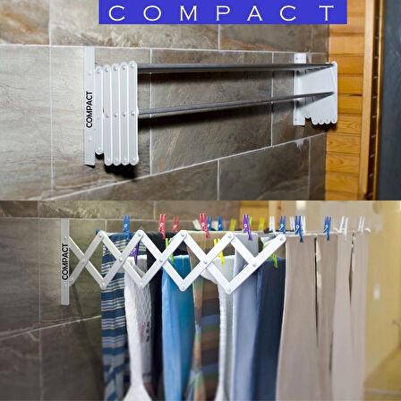 COMPACT ÇAMAŞIRLIK 100 CM 9 ASKILI 9 METRE ASKI ALANI