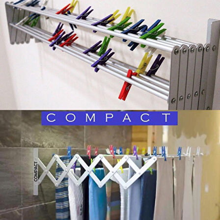 COMPACT ÇAMAŞIRLIK 100 CM 9 ASKILI 9 METRE ASKI ALANI