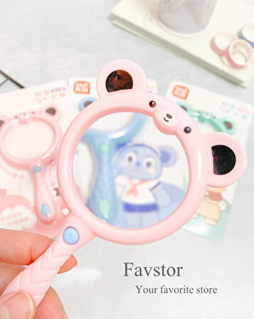 Şekilli Büyüteç Çocuklar için Sevimli Büyüteç Mercek - 1 Adet