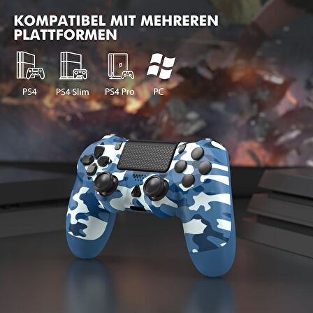PS4 PS4 Pro PS4 Slim PS3 Oyun Konsolu İçin Kablosuz Wireless Control Kol 1000 mAh Batarya 12 Saat Çalışma Çift Titreşim