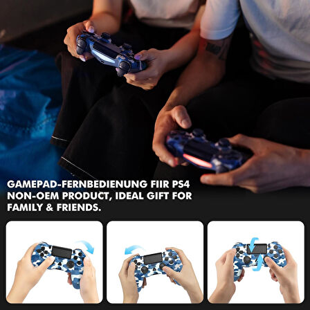 PS4 PS4 Pro PS4 Slim PS3 Oyun Konsolu İçin Kablosuz Wireless Control Kol 1000 mAh Batarya 12 Saat Çalışma Çift Titreşim