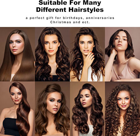 Saç Düzleştirici Maşa 2'si 1 arada Saç Düzleştirici Saç Maşası 7 Sıcaklık Kademesi 100 / 230℃ Ayarlı