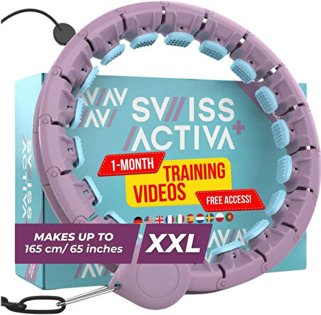 Aktiva XXL Akıllı Fitness Çemberleri Ayarlanabilir Egzersiz Halkası Şekillendirme Bel İncelme