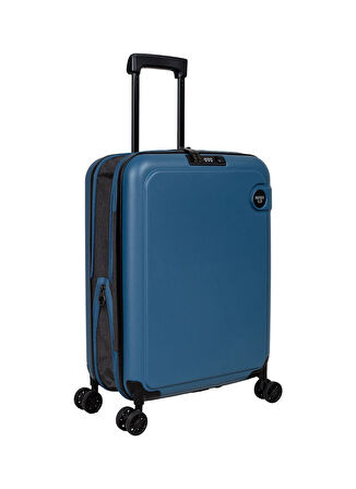 Nasa U.s Mavi Çekçekli Sert Valiz NASA U.S KABİN BOY MAVİ