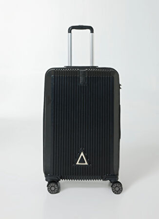 Nasa U.s Siyah Çekçekli Sert Valiz NASA U.S TRIANGLE SİYAH ORTA