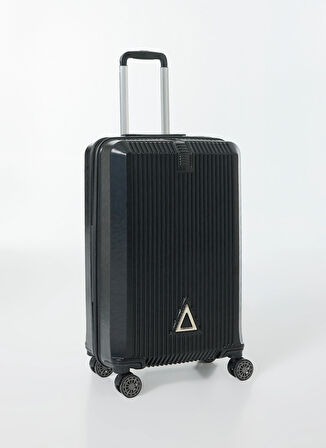 Nasa U.s Siyah Çekçekli Sert Valiz NASA U.S TRIANGLE SİYAH ORTA