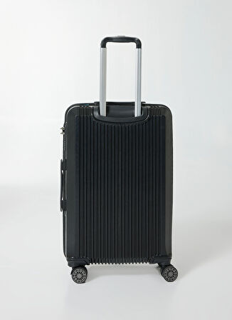 Nasa U.s Siyah Çekçekli Sert Valiz NASA U.S TRIANGLE SİYAH ORTA