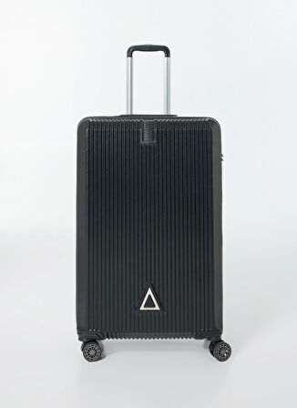 Nasa U.s Siyah Çekçekli Sert Valiz NASA U.S TRIANGLE SİYAH BÜYÜK