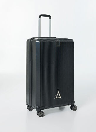 Nasa U.s Siyah Çekçekli Sert Valiz NASA U.S TRIANGLE SİYAH BÜYÜK