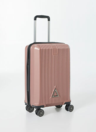 Nasa U.s Pembe Çekçekli Sert Valiz NASA U.S TRIANGLE ROSE KABİN