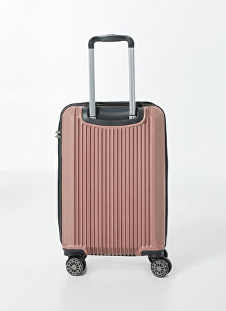 Nasa U.s Pembe Çekçekli Sert Valiz NASA U.S TRIANGLE ROSE KABİN