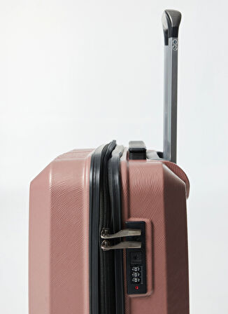 Nasa U.s Pembe Çekçekli Sert Valiz NASA U.S TRIANGLE ROSE KABİN