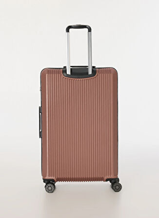 Nasa U.s Pembe Çekçekli Sert Valiz NASA U.S TRIANGLE ROSE BÜYÜK