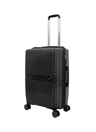 Nasa U.s Siyah Çekçekli Sert Valiz NASA U.S PP SİYAH KABİN BOY VALİZ