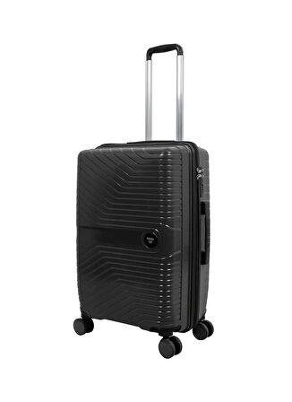 Nasa U.s Siyah Çekçekli Sert Valiz NASA U.S PP SİYAH ORTA BOY VALİZ