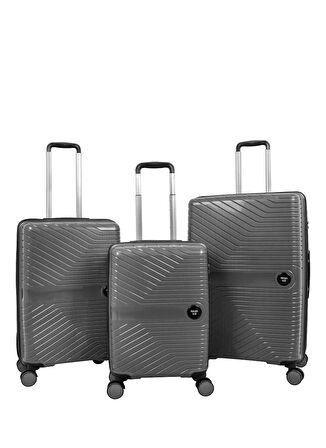 Nasa U.s Antrasit Çekçekli Sert Valiz NASA U.S PP ANTRASİT ORTA BOY VALİ