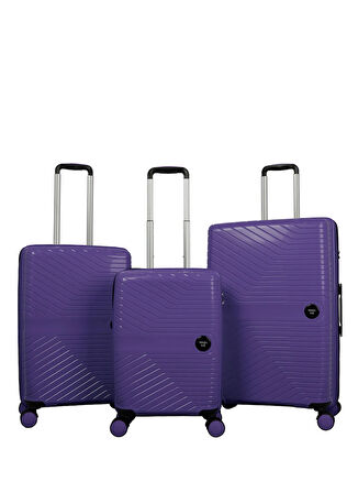 Nasa U.s Mor Çekçekli Sert Valiz NASA U.S PP MOR BÜYÜK BOY VALİZ