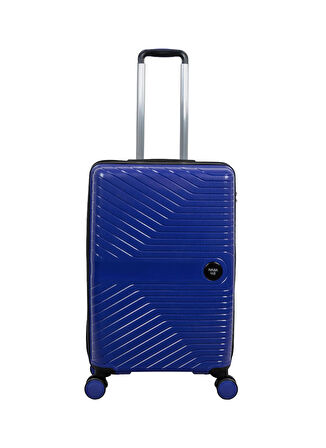 Nasa U.s Lacivert Çekçekli Sert Valiz NASA U.S PP LACİVERTKABİN BOY VALİ