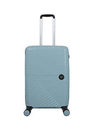 Nasa U.s Buz Mavisi Çekçekli Sert Valiz NASA U.S PP ICE BLUE ORTA BOY VALİ