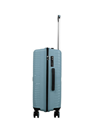 Nasa U.s Buz Mavisi Çekçekli Sert Valiz NASA U.S PP ICE BLUE ORTA BOY VALİ