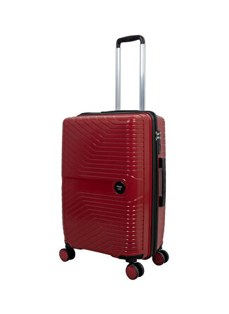 Nasa U.s Bordo Çekçekli Sert Valiz NASA U.S PP BORDO BÜYÜK BOY VALİZ