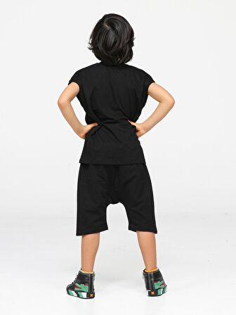Black Graf Harem Erkek Çocuk Şort Takım