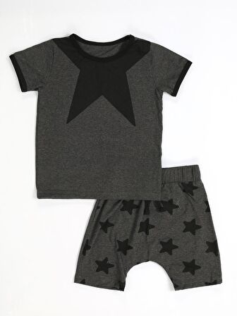 Star Neck Erkek Çocuk Şort Takım