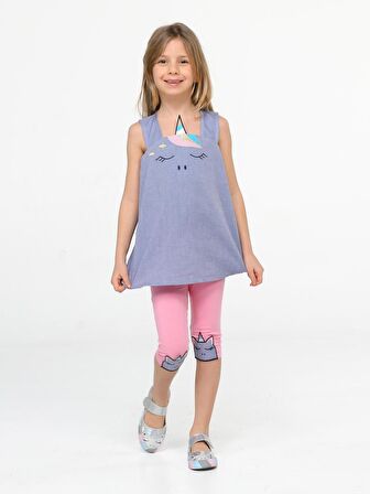 Unicorn Dokuma Tunik + Tayt Takım