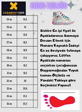 Ceylan Beyaz Ortopedik Destekli Kız Çocuk Sneakers