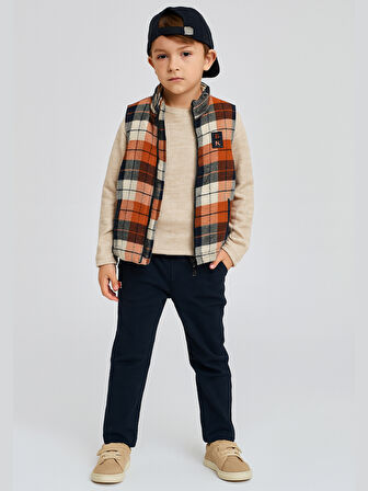 3'lü Takım Erkek Çocuk Yelek & Pantolon & Sweatshirt Takım