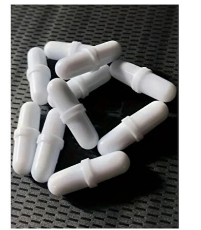 10 Adet Beyaz PTFE Manyetik Karıştırma Çubuğu – Laboratuvar ve Endüstriyel Kullanım İçin