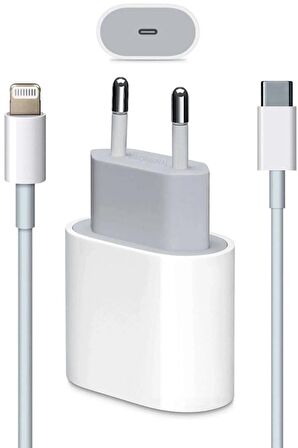 Apple Iphone Hızlı Şarj Aleti Seti 20w Usb-c Adaptör + Kablo HIZLISET