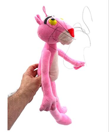 Peluş Pembe Panter Büyük Boy Sevimli Pembe Panter Peluş 55cm.